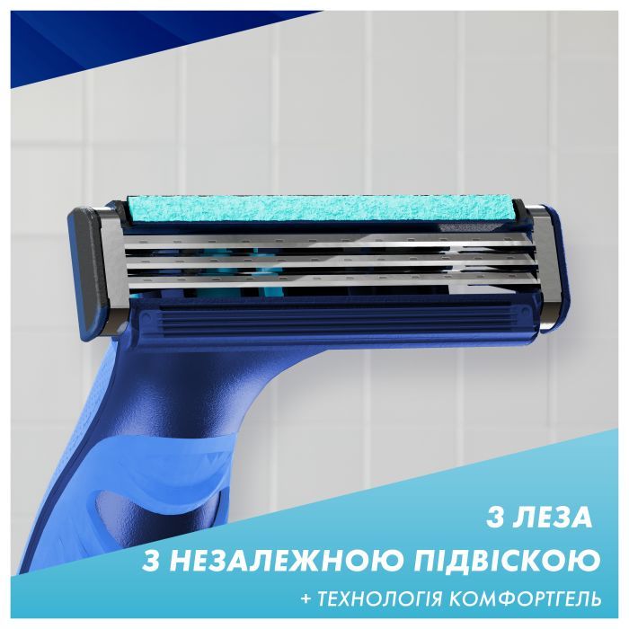 Бритва Gillette Sensor 3+ с 4 сменными картриджами (8700216639484) изображение 5