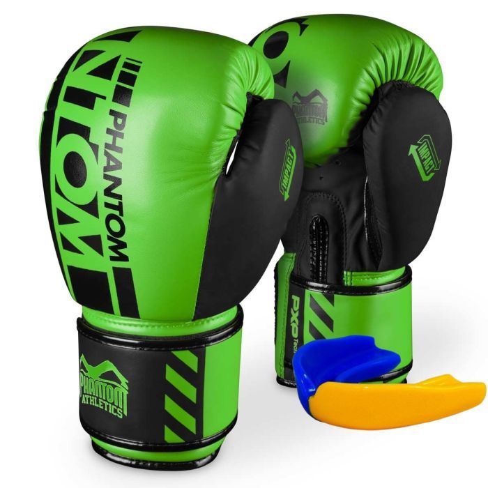 Боксерские перчатки Phantom APEX Neon Green 14 унцій (PHBG2883-14)
