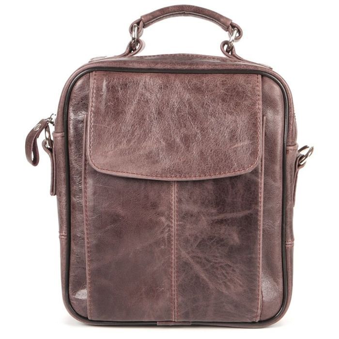 Сумка Shvigel Кожаная Коричневая (00874) изображение 2