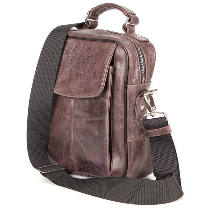 Сумка Shvigel Кожаная Коричневая (00874) изображение 5