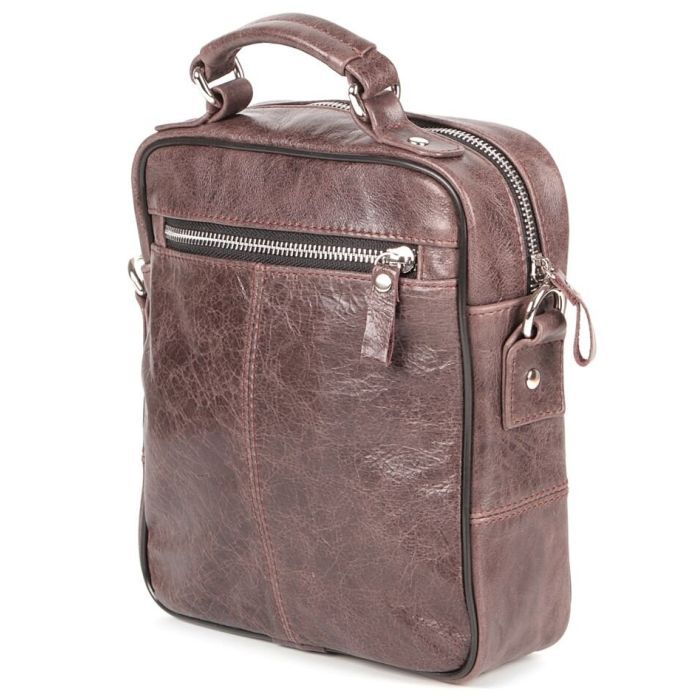 Сумка Shvigel Кожаная Коричневая (00874) изображение 6