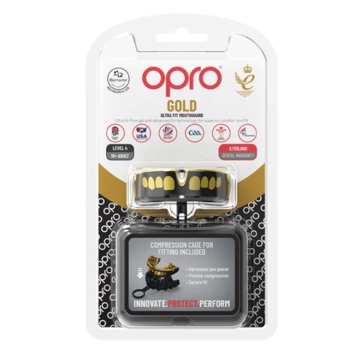Капа Opro Gold Black/Gold (102504001) (Gold_Bl/Gold) изображение 4