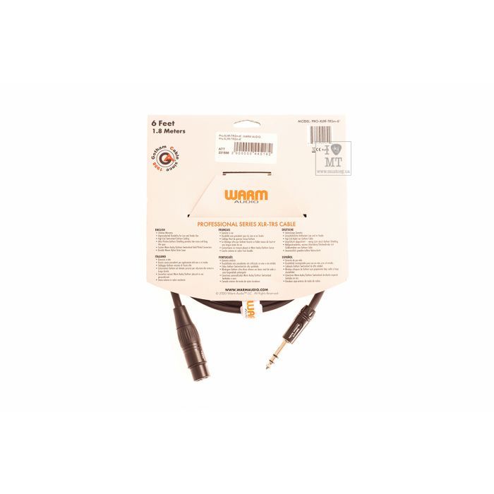 Микрофонный кабель Warm Audio Pro-XLRf-TRSm-6' 1.8 m (231556) изображение 4