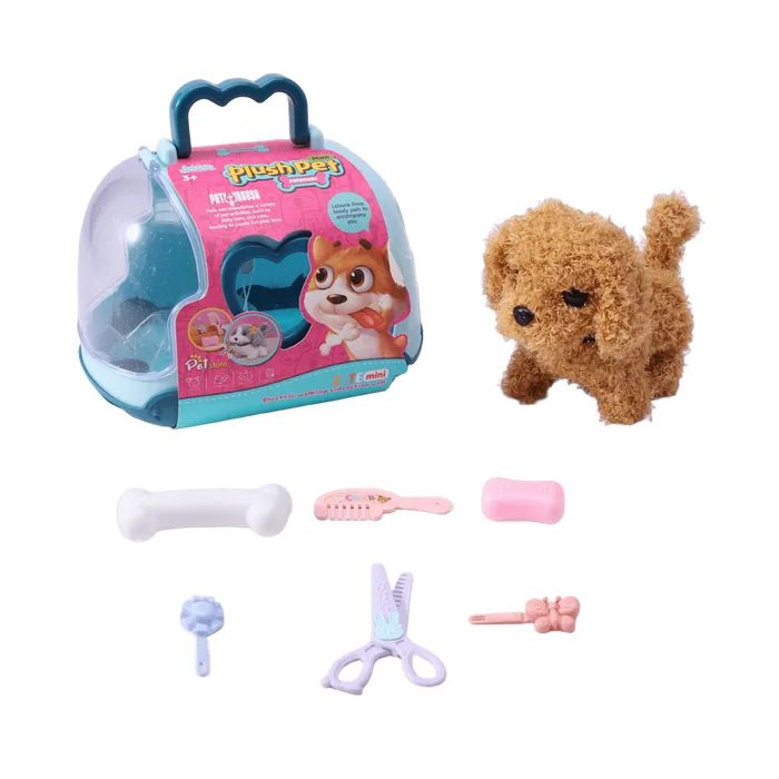 Интерактивная игрушка Plush Pet Собачка с переноской (3858894675371)