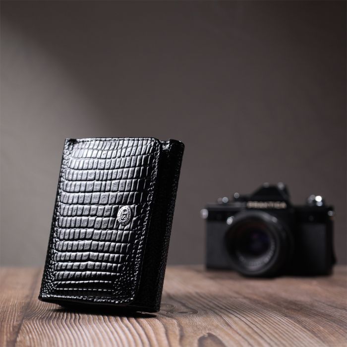 Кошелек ST Leather Из натуральной кожи Черный (22732) изображение 9