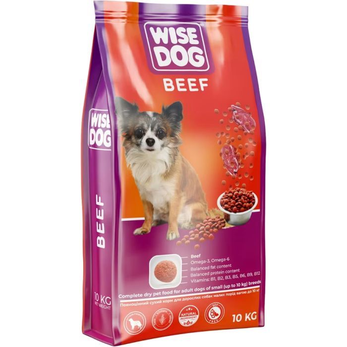 Сухой корм для собак Wise Dog Beef 10 кг (4820111141562)