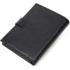 Портмоне Bond Accessories З натуральної зернистої шкіри Чорне (22055) зображення 2