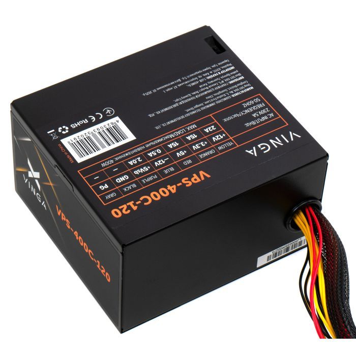 Блок питания Vinga 400W ОЕМ (VPS-400С-120) изображение 6