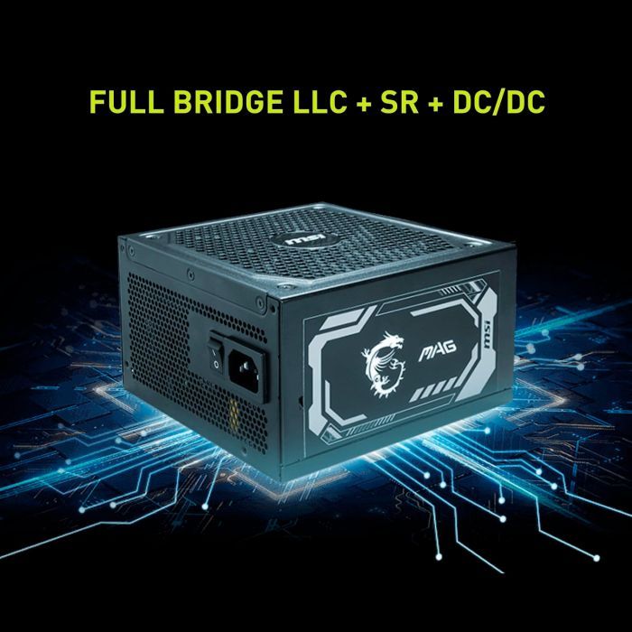 Блок питания MSI 1000W (MAG A1000GL PCIE5) изображение 9