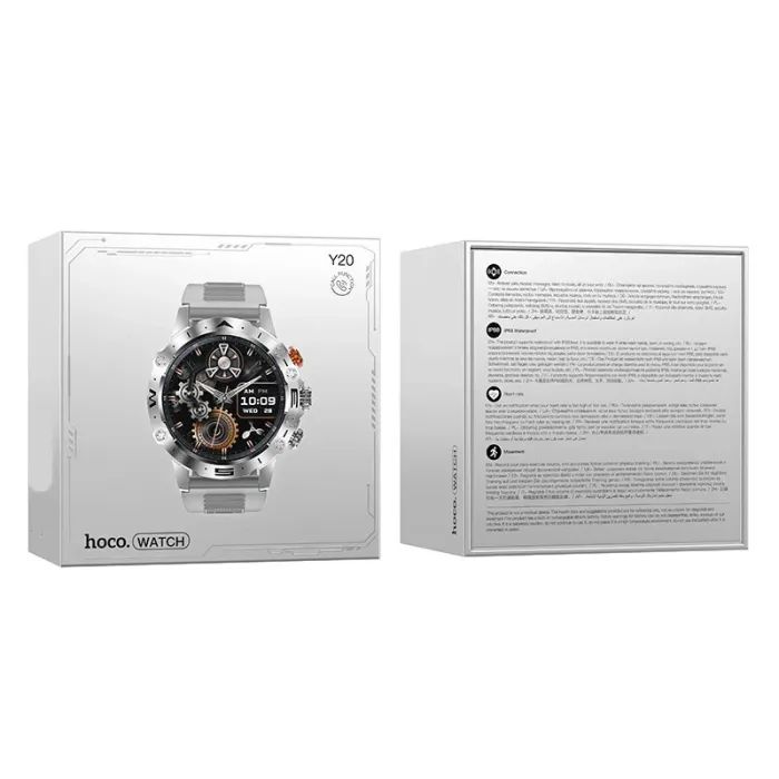 Смарт-часы HOCO Y20 Smart sports watch(call version) Silver (6942007619417) изображение 4