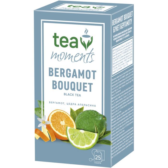 Чай Tea Moments Bergamot Bouquet чорний 50х1.8 г (tm.01541)