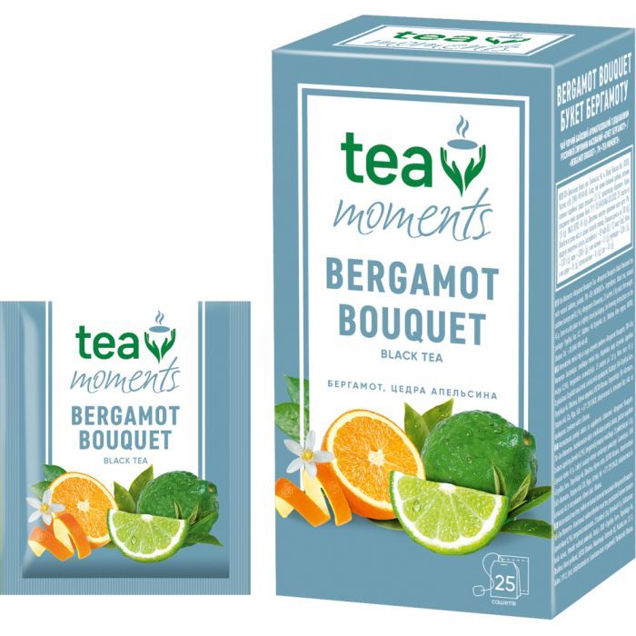 Чай Tea Moments Bergamot Bouquet чорний 50х1.8 г (tm.01541) зображення 2