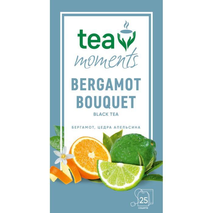 Чай Tea Moments Bergamot Bouquet чорний 50х1.8 г (tm.01541) зображення 4