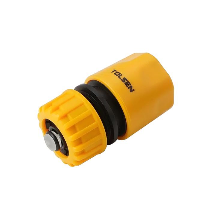 Соединительная муфта для шланга Tolsen 1/2" с аквастопом (57117)