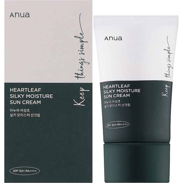 Средство от загара Anua Heartleaf Silky Moisture Sun Cream 50 мл (8809640733185) изображение 2