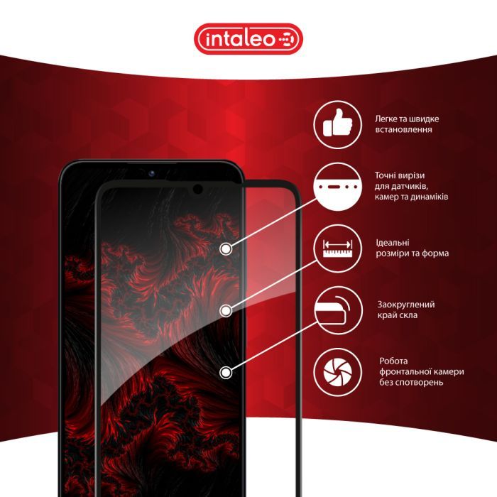 Скло захисне Intaleo Full Glue ZTE Blade A55 Black (1283126598746) зображення 3