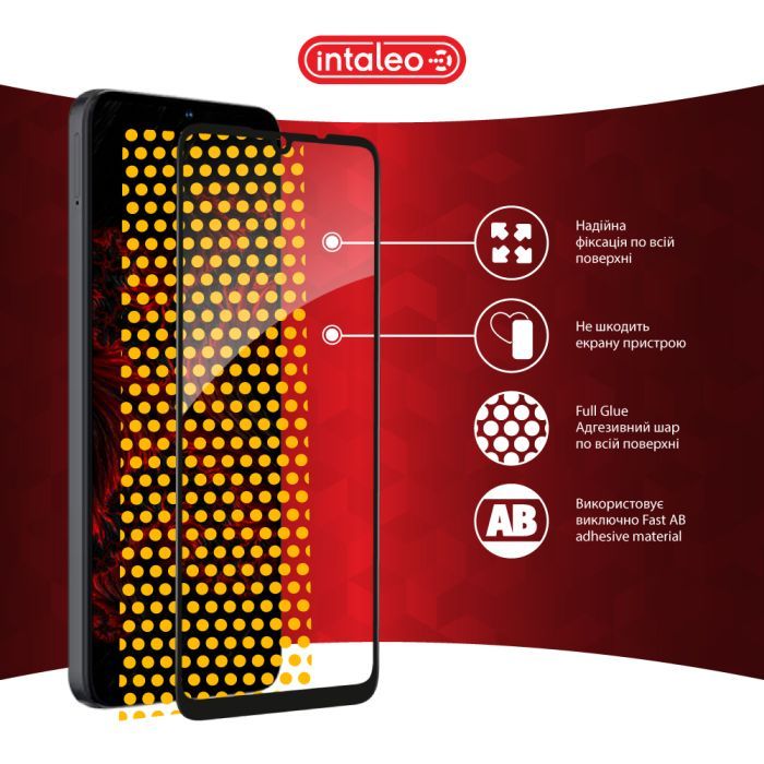 Скло захисне Intaleo Full Glue ZTE Blade A55 Black (1283126598746) зображення 7