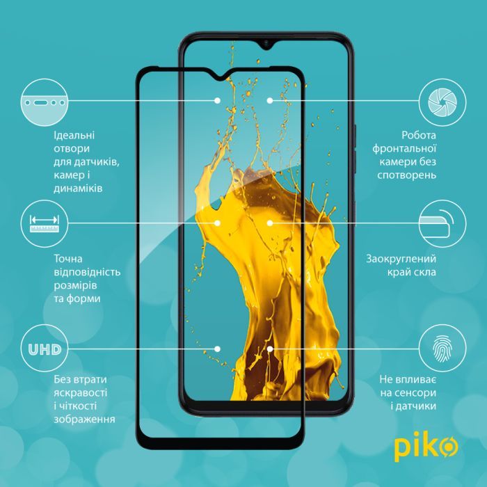 Скло захисне Piko Full Glue Tecno Spark 10C Black (1283126564925) зображення 2