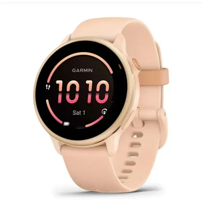 Смарт-часы Garmin vivoactive 6, Pink Dawn/P. Dawn Metallic, GPS смарт-годинник (010-02985-03)