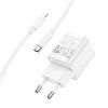 Зарядний пристрій HOCO C146A Charm USB-C PD20W + cable USB-C to Lightning White (6942007630252) зображення 3