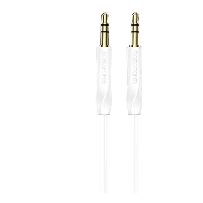 Кабель мультимедійний 3.5mm M to 3.5mm M 16 white BOROFONE (6974443389173)