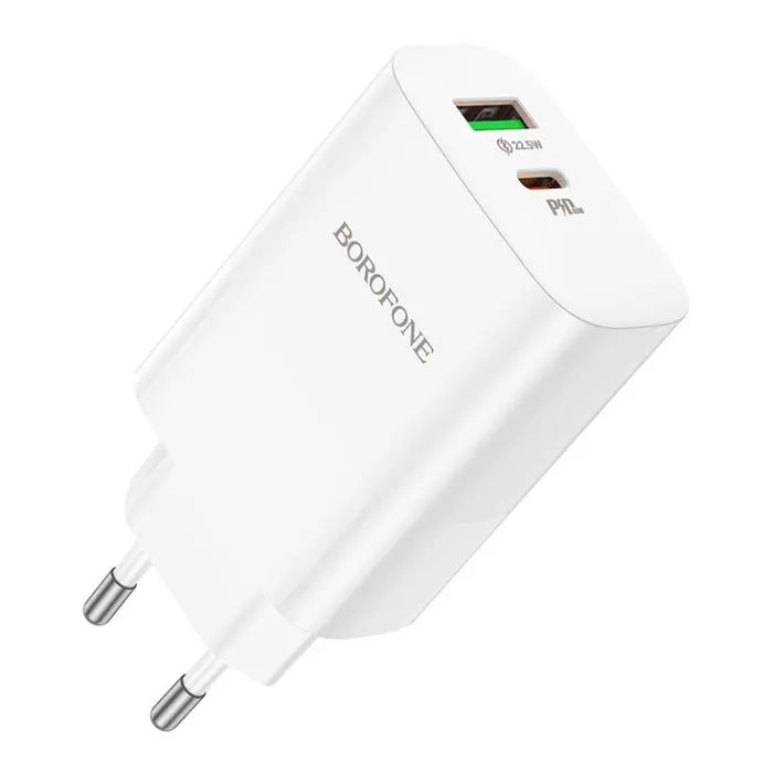 Зарядний пристрій BOROFONE BN10 Sunlight 1xUSB-C PD65W + 1xUSB-A White (6974443388190) зображення 2