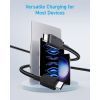 Дата кабель USB-C to USB-C 0.9m 240W nylon 310 black Anker (A81D5H11) зображення 5