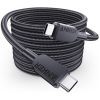 Дата кабель USB-C to USB-C 0.9m 240W nylon 310 black Anker (A81D5H11)