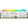 Модуль пам'яті для комп'ютера DDR5 48GB (2x24GB) 8000 MHz Renegade RGB White/Silver Kingston Fury (ex.HyperX) (KF580C38RWAK2-48) зображення 3