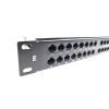 Патч-панель 19" 48хRJ-45 UTP 1U cat. 5e с организатором кабеля Eserver (WT-2264-CAT.5E) изображение 2
