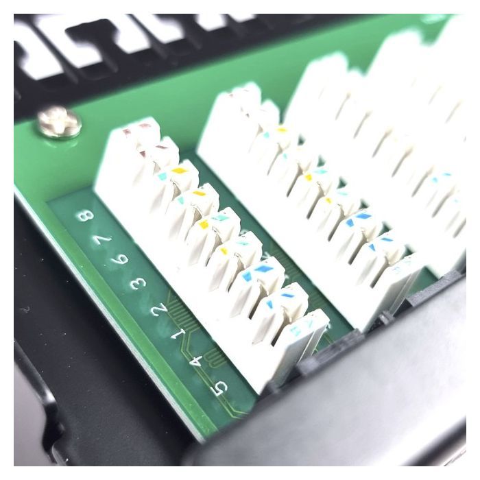 Патч-панель 19" 48хRJ-45 UTP 1U cat. 5e с организатором кабеля Eserver (WT-2264-CAT.5E) изображение 5