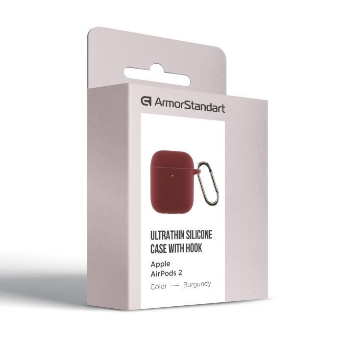Чохол для навушників Armorstandart Ultrathin Silicone Case With Hook для Apple AirPods 2 Noctilucent (ARM59687) зображення 3