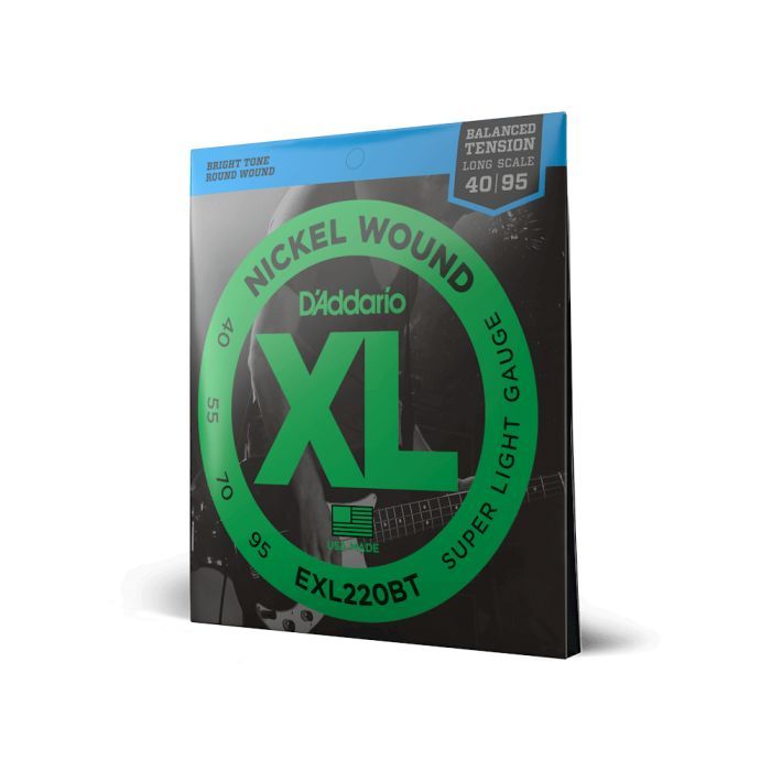 Струны для гитары D'Addario XL Nickel Wound Balanced Tension Super Light (40-95) (EXL220BT) изображение 3