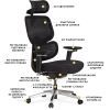 Офісне крісло Mealux D2 Air Fabric Black (HF-D2 F/B) зображення 9