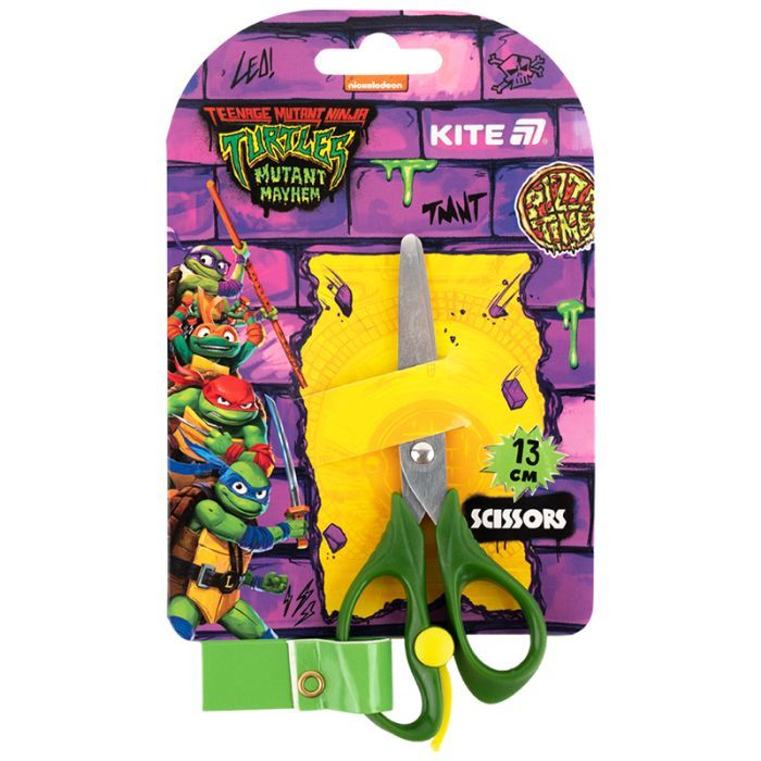 Ножиці Kite з пружиною Ninja Turtles, 13 см (NT25-129) зображення 2