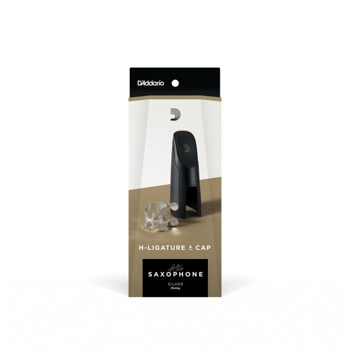 Лигатура для саксофонов D'Addario H-Ligature & Cap For Alto Saxophone Silver-Plated (HAS1S) изображение 5