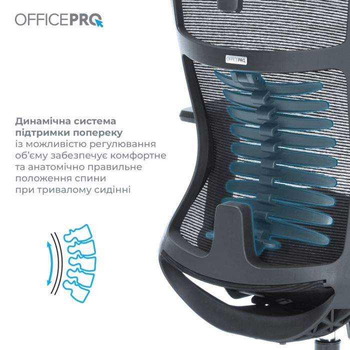 Офісне крісло OfficePro Balance OC620-B-DG-DG (OC620-B-DG-DG) зображення 5