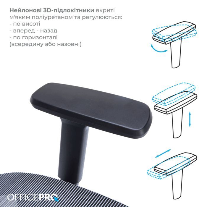 Офісне крісло OfficePro Balance OC620-B-DG-DG (OC620-B-DG-DG) зображення 7
