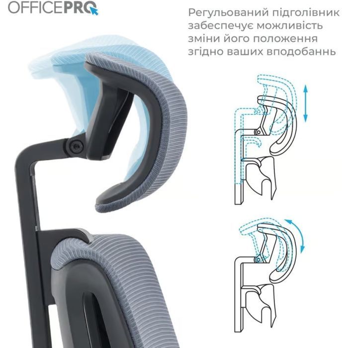 Офісне крісло OfficePro Harmony OC310-B-BL-BL (OC310-B-BL-BL) зображення 7