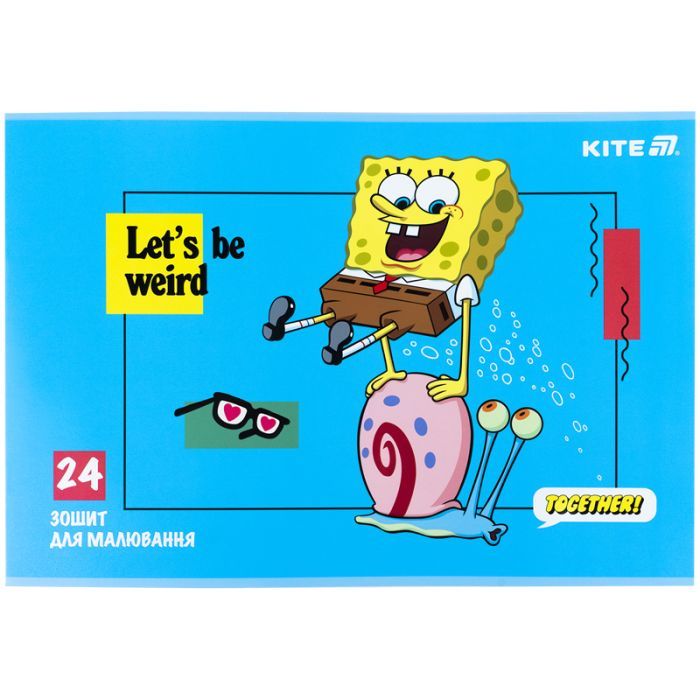 Альбом для рисования Kite SpongeBob SquarePants, 24 листа (SB25-242) изображение 7