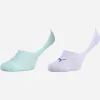 Носки Puma Footie Unisex 2P 141011001-004 фіолетовий, м'ятний 39-42 (8718824799759) изображение 4