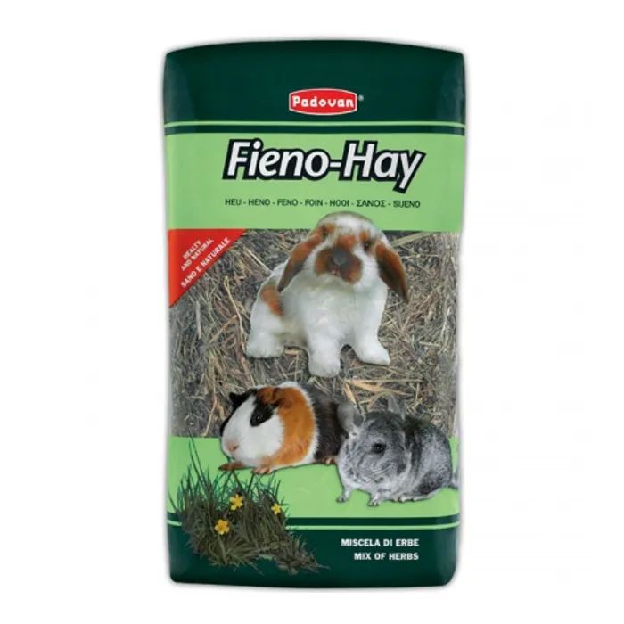 Корм для гризунів Padovan Fieno-Hay для кроликів, морських свинок та шиншил 20 л (8001254000848)