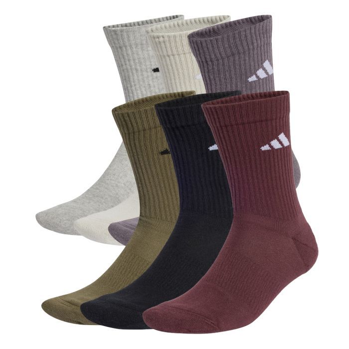 Шкарпетки Adidas Cushioned Crew Sock JP1716 6P мультиколор L (43-45) (4067901905939)