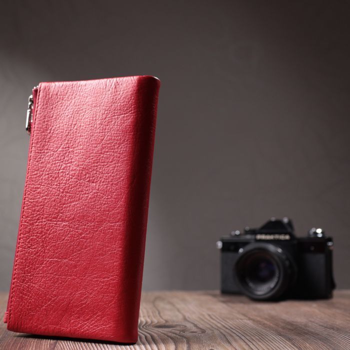 Гаманець ST Leather З натуральної шкіри Червоний (22699) зображення 11