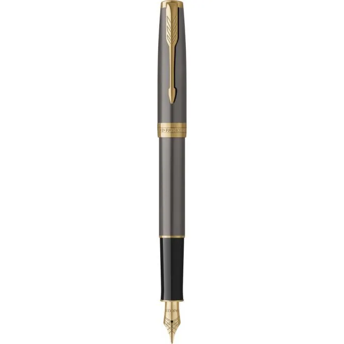 Ручка пір'яна Parker SONNET 17 Grey Lacquer GT  FP F (86 415)
