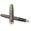 Ручка пір'яна Parker SONNET 17 Grey Lacquer GT  FP F (86 415) зображення 3