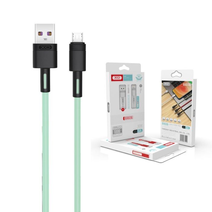 Дата кабель USB 2.0 AM to Micro 5P 1.0m 5A red XO (NB166-M-1-RD) изображение 2