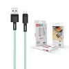 Дата кабель USB 2.0 AM to Micro 5P 1.0m 5A green XO (NB166-M-1-GR) изображение 2