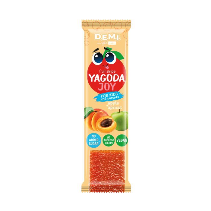 Цукерка Demi Yagoda Joy Пастила фруктова з смаком абрикоса 15 г (de.21425)