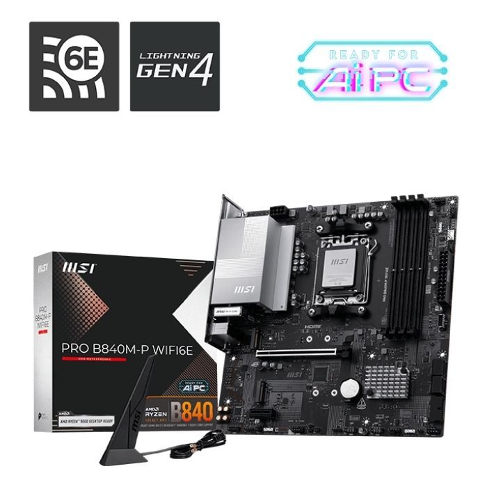 Материнская плата MSI PRO B840M-P WIFI6E изображение 5